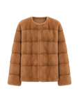 Fireladyfur Women's Purple Label Mink Coat | Horizontal Spine Tailoring | Mink Fur Outerwear“Legacy Mink”