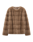 Fireladyfur Women's Purple Label Mink Coat | Horizontal Spine Tailoring | Mink Fur Outerwear“Legacy Mink”