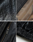 Fireladyfur Women's Retro Work Jacket in Waxed Leather "Fashionable Luke"