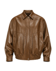 Fireladyfur Women's Retro Work Jacket in Waxed Leather "Fashionable Luke"