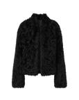 Fireladyfur Women's Reversible Standing Collar Tuscan Sheepskin Coat“Beethoven's Night”