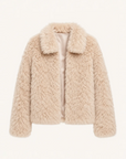 Fireladyfur Women's Soft & Warm Short Wool Sheepskin Coat“Blackmoon Berlin”