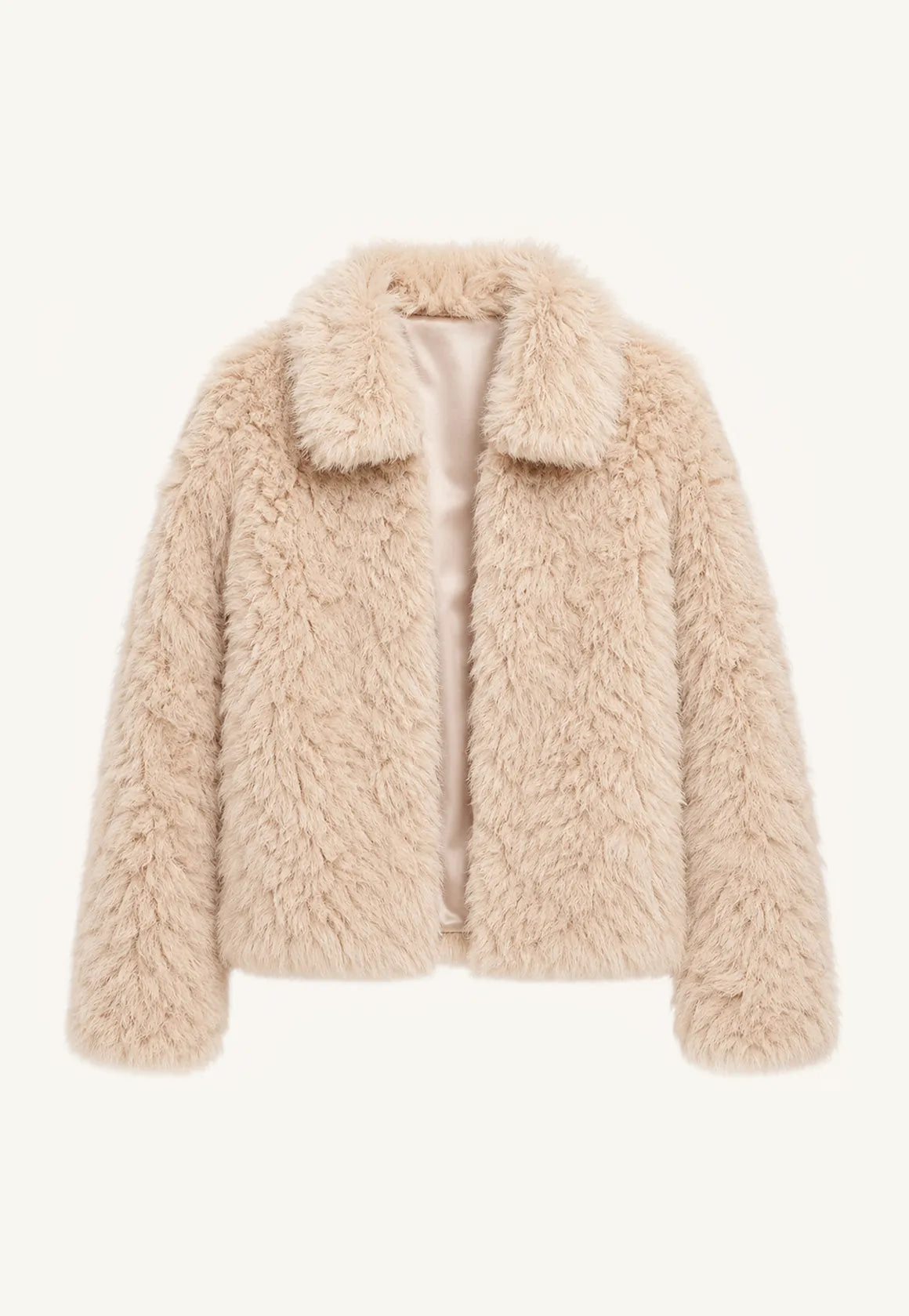 Fireladyfur Women's Soft & Warm Short Wool Sheepskin Coat“Blackmoon Berlin”