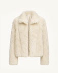 Fireladyfur Women's Soft & Warm Short Wool Sheepskin Coat“Blackmoon Berlin”