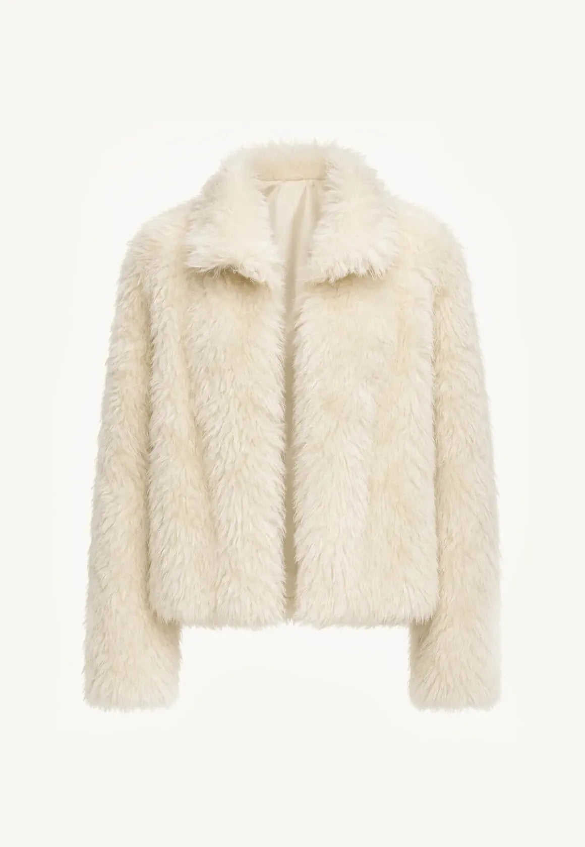 Fireladyfur Women's Soft & Warm Short Wool Sheepskin Coat“Blackmoon Berlin”