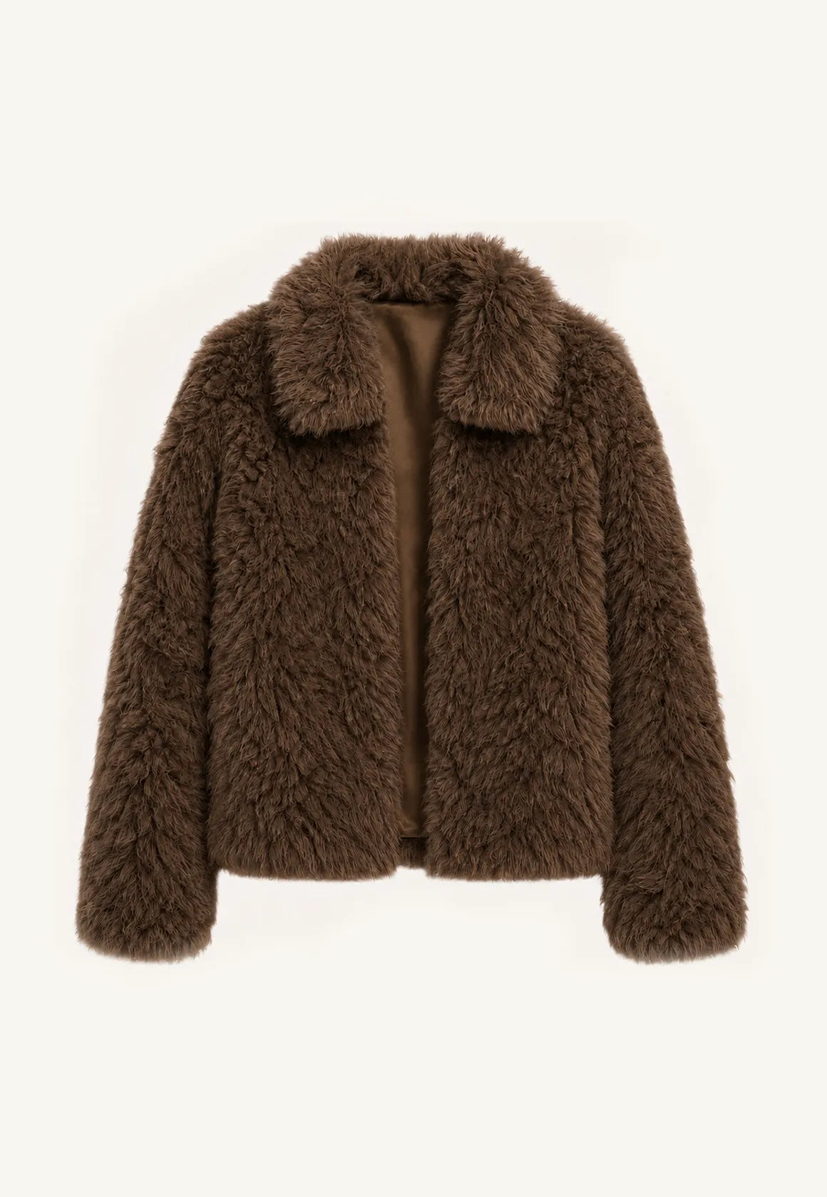 Fireladyfur Women's Soft & Warm Short Wool Sheepskin Coat“Blackmoon Berlin”