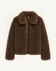Fireladyfur Women's Soft & Warm Short Wool Sheepskin Coat“Blackmoon Berlin”