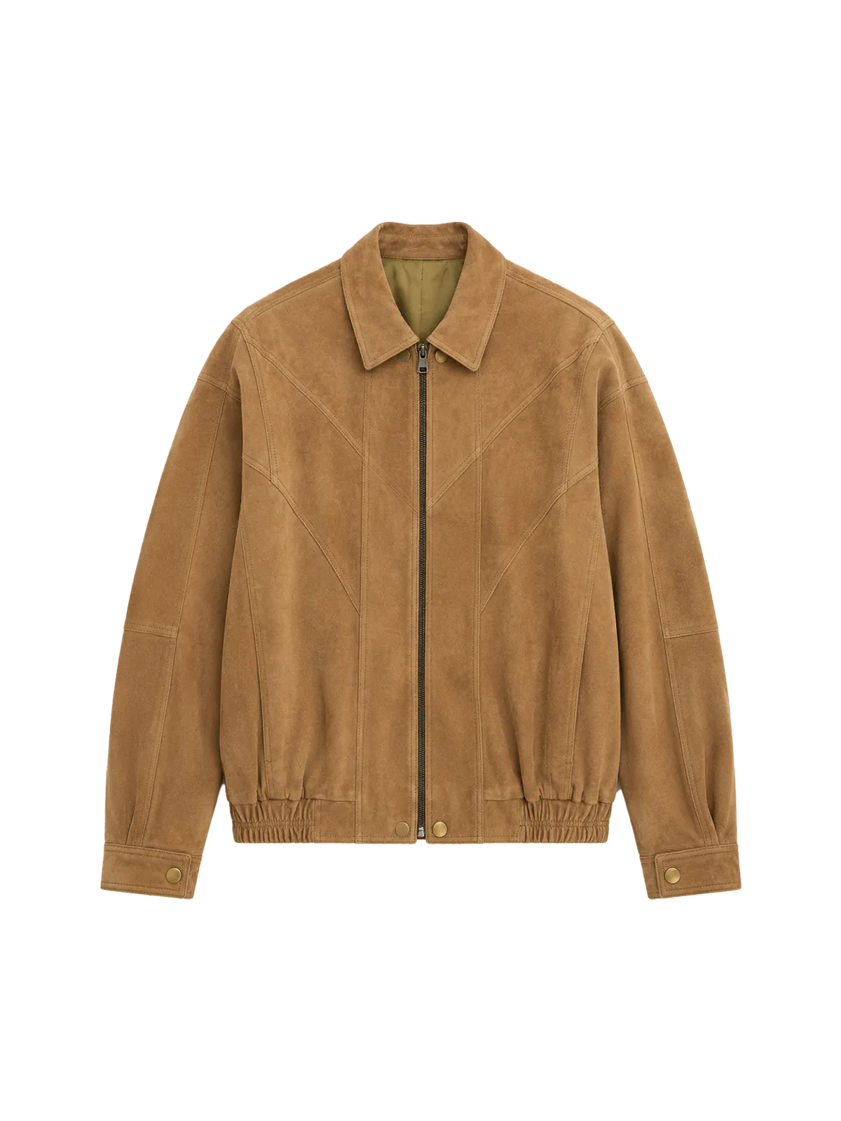 Firelady Fur suede top-grain sheepskin leather jacket