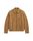 Fireladyfur Women's Suede Top-Grain Sheepskin Leather Jacket