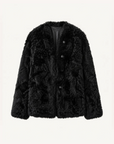 Fireladyfur Women's Tuscan Sheepskin Coat“Morning Mist Fairy”