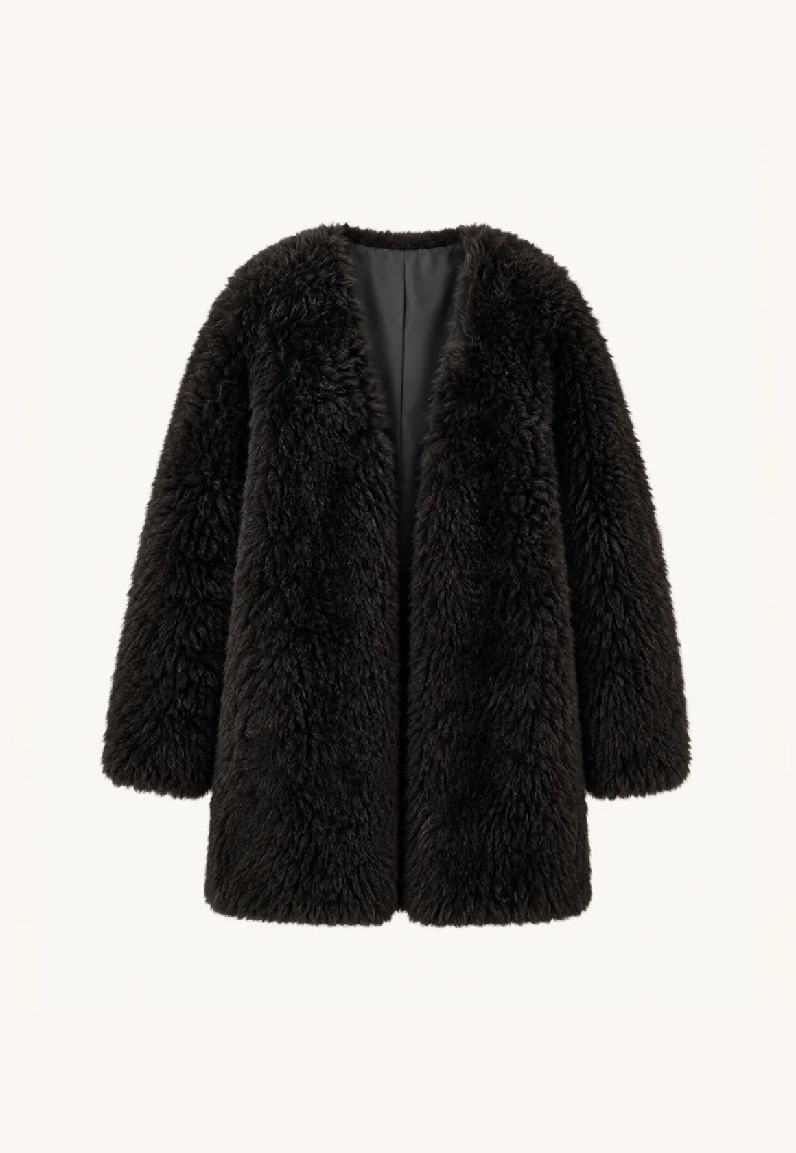 Fireladyfur Women's Tuscan Sheepskin Winter Coat“Peach Oolong”