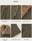 Firelady women's fur parka coat with two-tone Tuscan coyote fur collar, "Wilderness Parka"