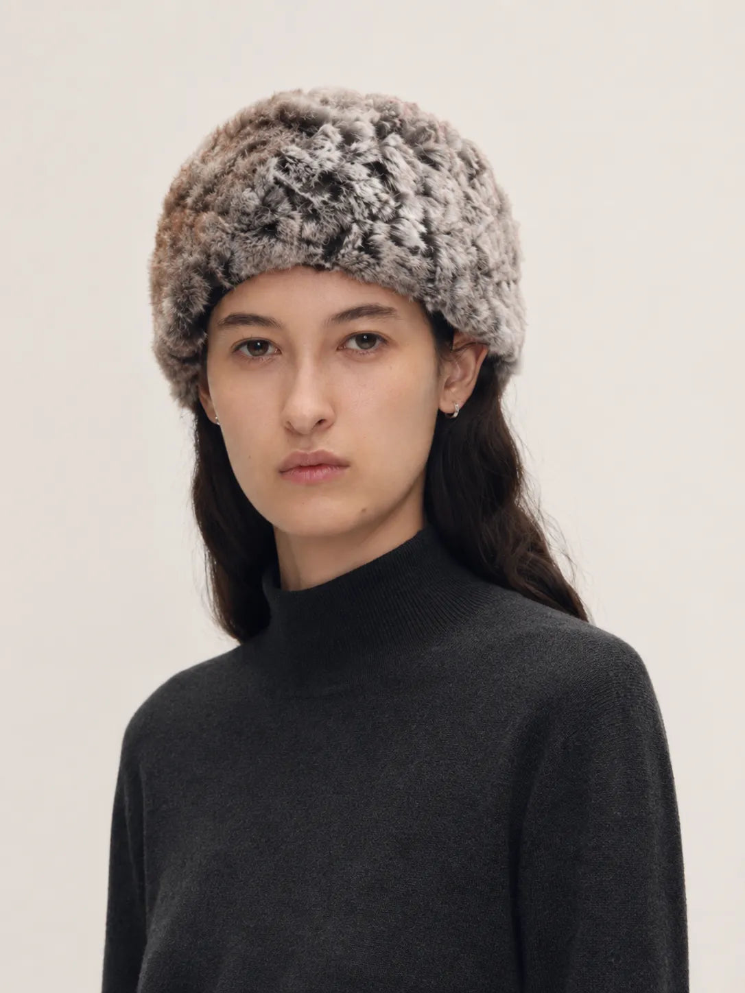 Fur scarf fur head cover dual purpose