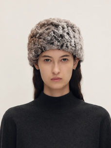 Fur scarf fur head cover dual purpose