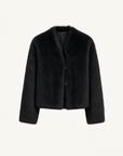 "Healing Eros" casual stand-up collar short Toscana Shearing Coat winter