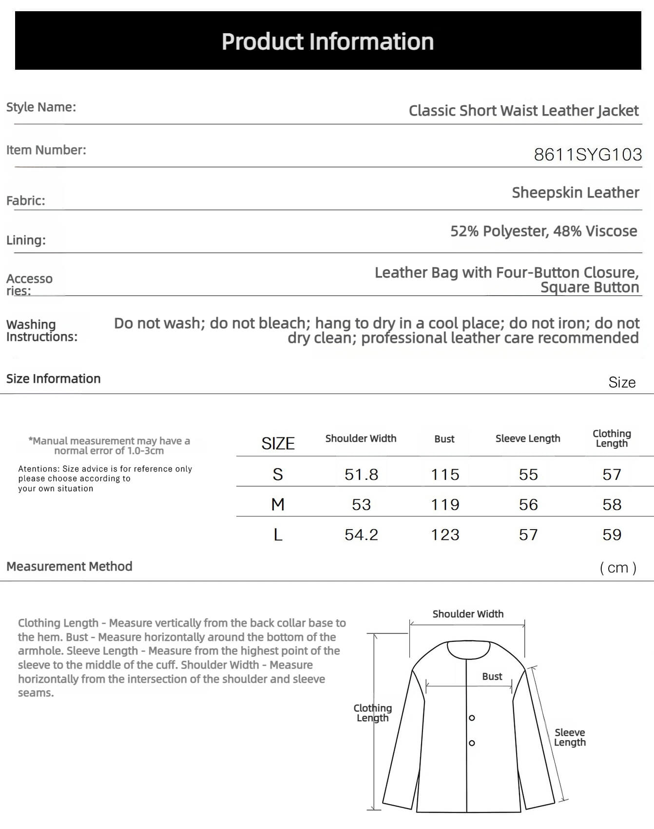 Letrans Women's Cropped Belted Leather Safari Jacket “Twilight Knight”