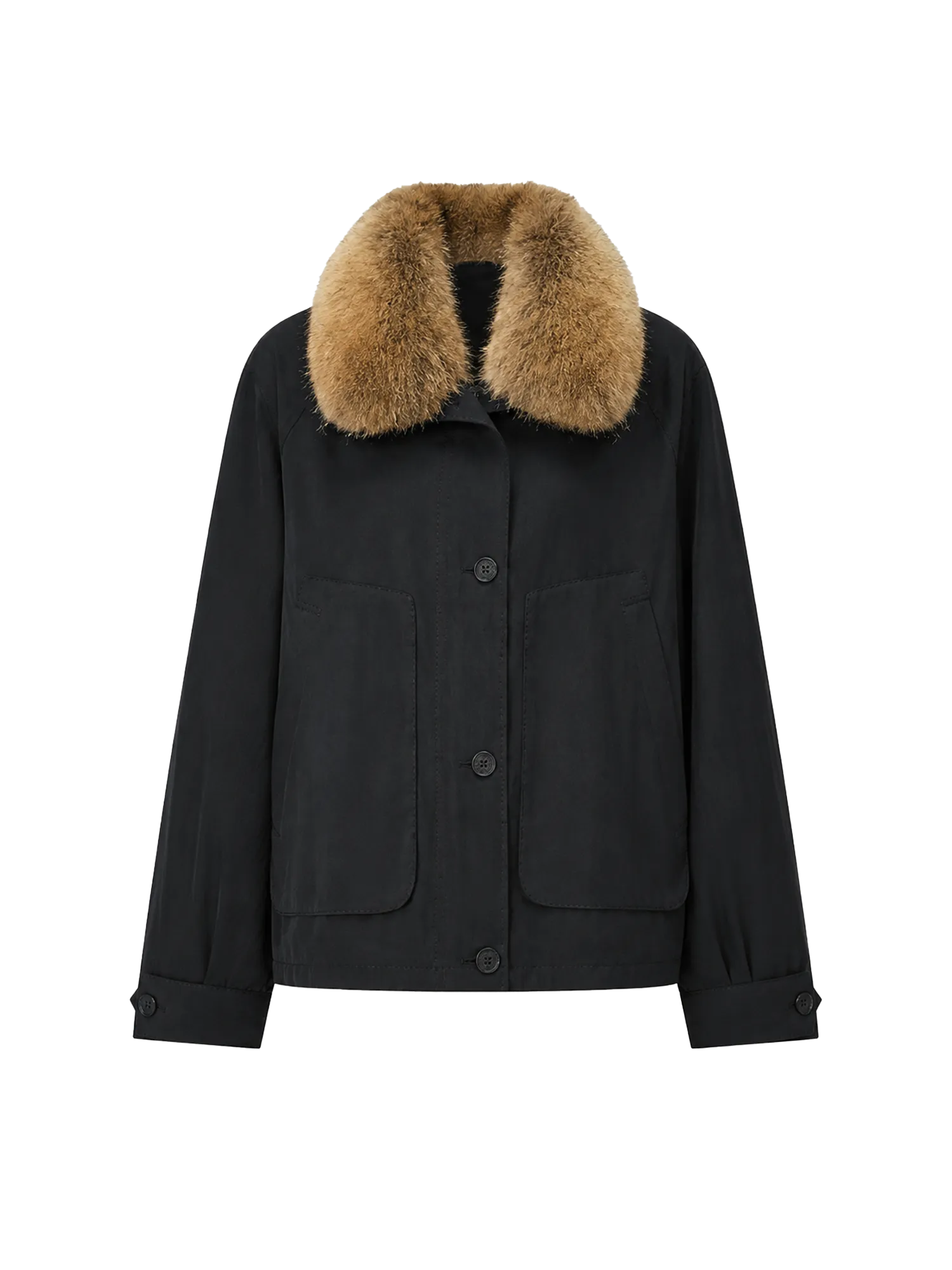 Letrans Women's Down Parka with Detachable Raccoon Fur Collar "Silent Trace"