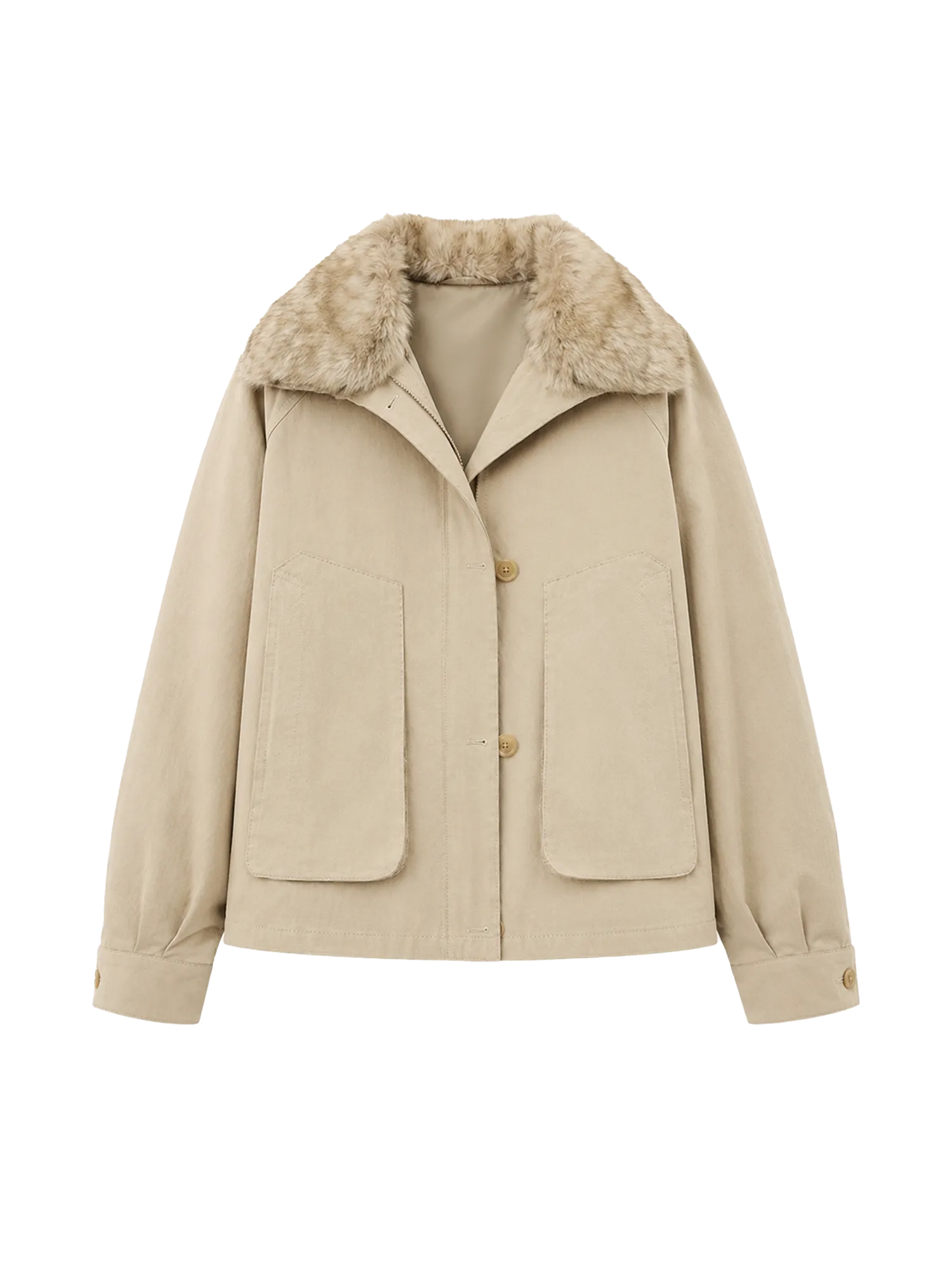 Letrans Women's Down Parka with Detachable Raccoon Fur Collar "Silent Trace"