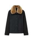 Letrans Women's Down Parka with Detachable Raccoon Fur Collar "Silent Trace"