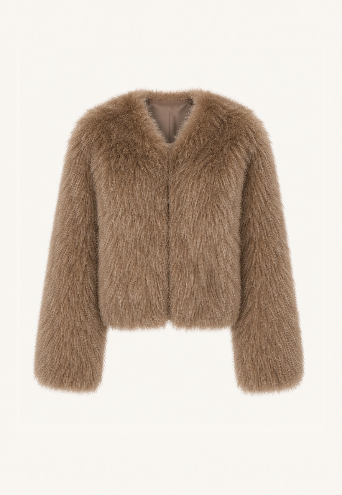 Letrans Women's Short Fox Fur &amp; Leather Coat "Free Spirit Collection"