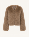 Letrans Women's Short Fox Fur & Leather Coat "Free Spirit Collection"