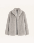 "Long Nocturne" imported fox fur retro short coat for women