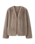 Louvre II Imported Simple Whole Mink Short Coat
