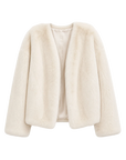 Louvre Mink V-Neck Jacket