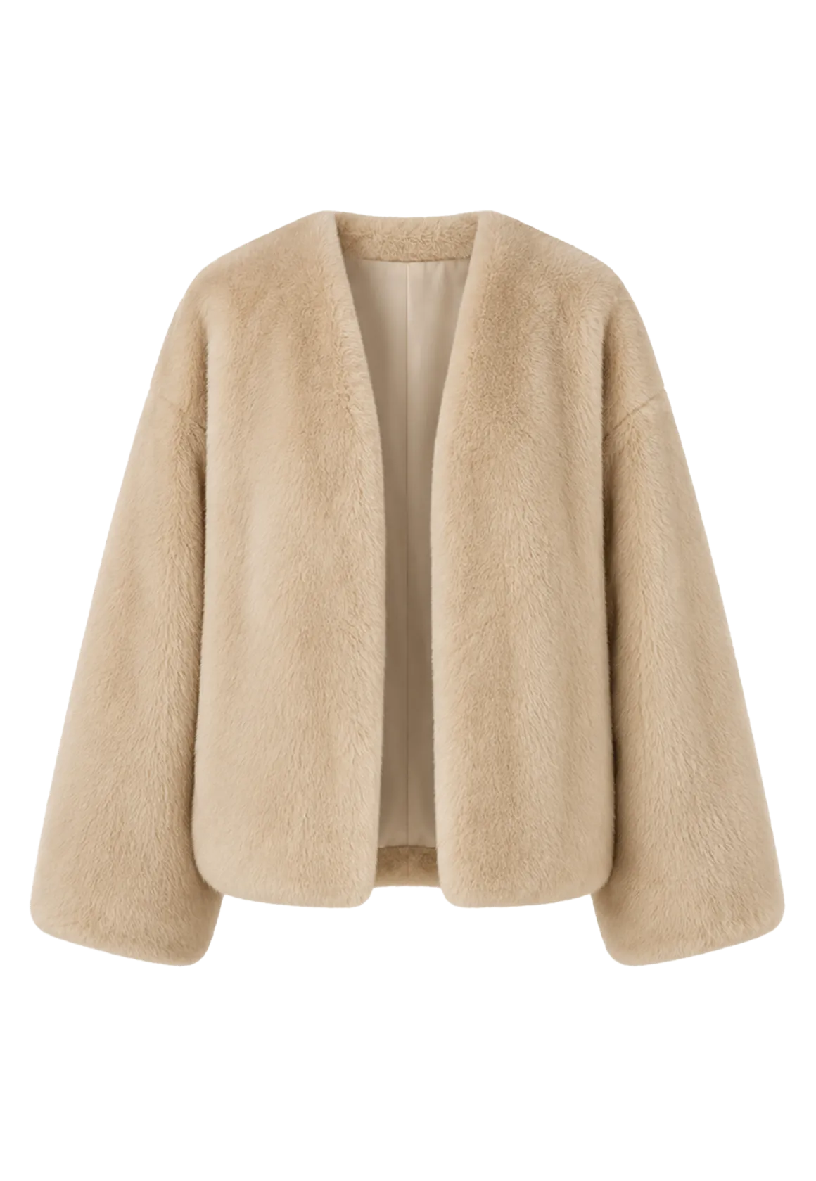 Louvre Mink V-Neck Jacket