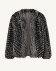 "Polar Night Star" imported sagafurs fox fur coat whole fox fur coat