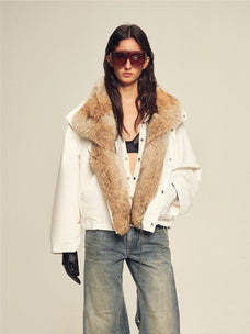 Firelady Fur Women's Fur Collar Parka with Coyote/Raccoon/Tokay Fur Trim "Epoch Winter Collection"