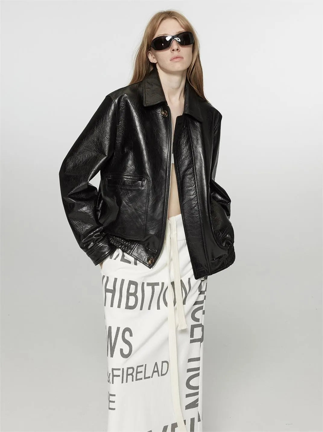 South City Old Lane Vintage Braune Fliegerlederjacke