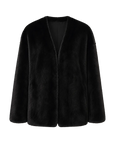 Swiss Snow Mink Velvet Fur Coat