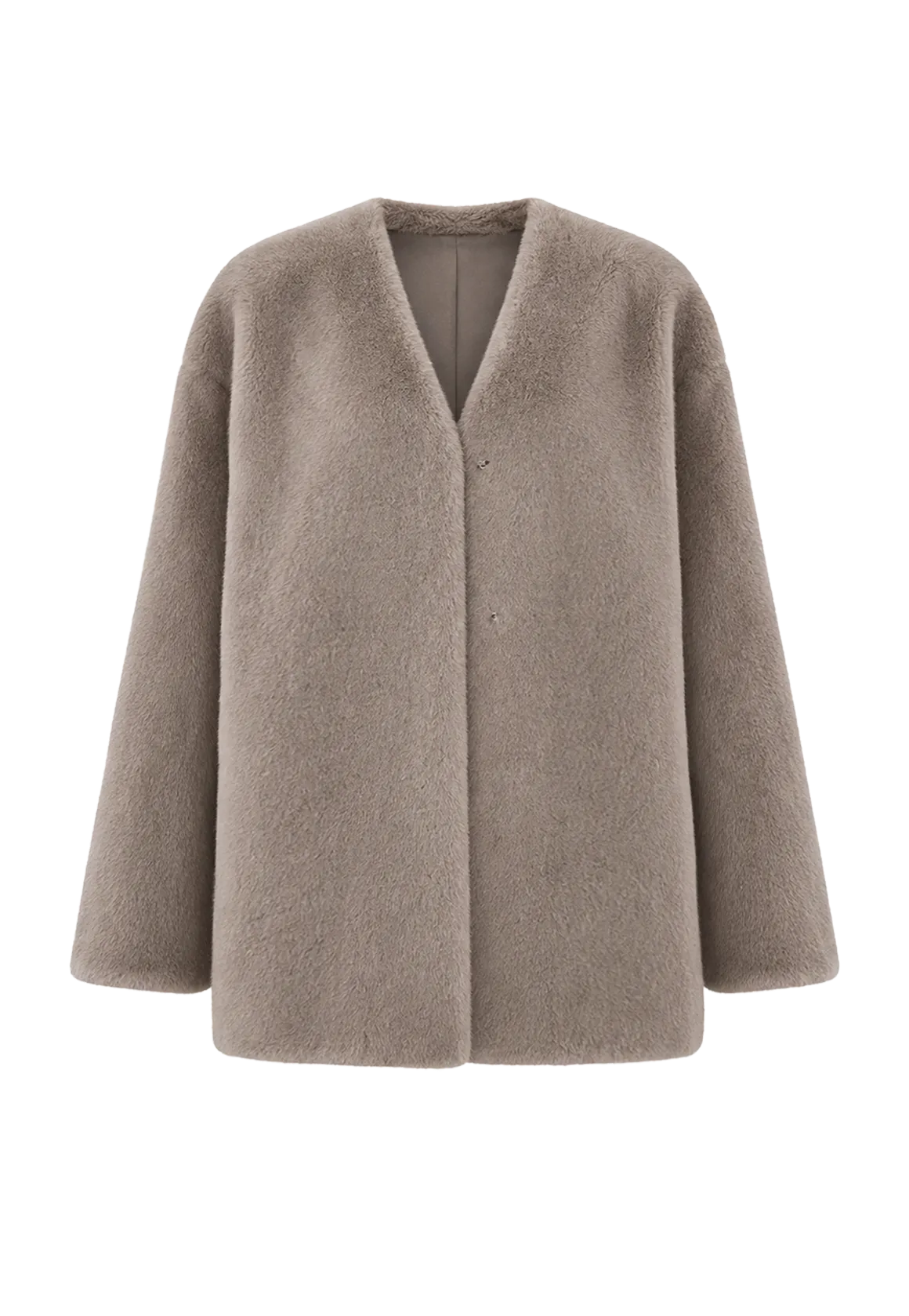 Swiss Snow Mink Velvet Fur Coat