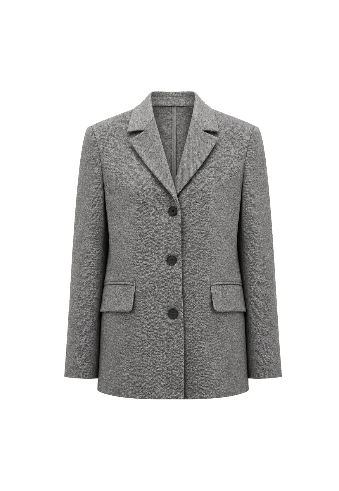 THE ARTM Women's Oversized Blazer Suit Set - Wide Shoulder Wool Jacket with Vest