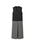 THE ARTM Women's Oversized Blazer Suit Set - Wide Shoulder Wool Jacket with Vest