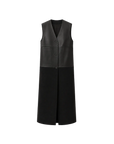 THE ARTM Women's Oversized Blazer Suit Set - Wide Shoulder Wool Jacket with Vest