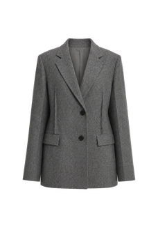THE ARTM Women's Wool Suit Set - Fitted Blazer & A-Line Skirt