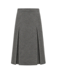 THE ARTM Women's Wool Suit Set - Fitted Blazer & A-Line Skirt