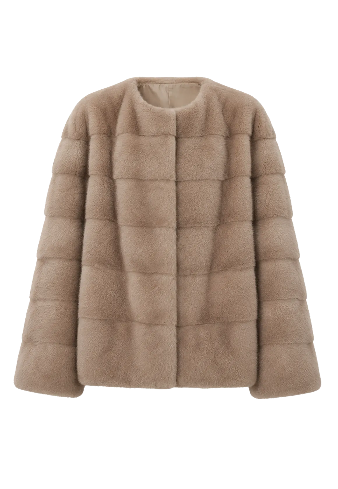Vintage Clock Velvet Mink Fur Coat Winter