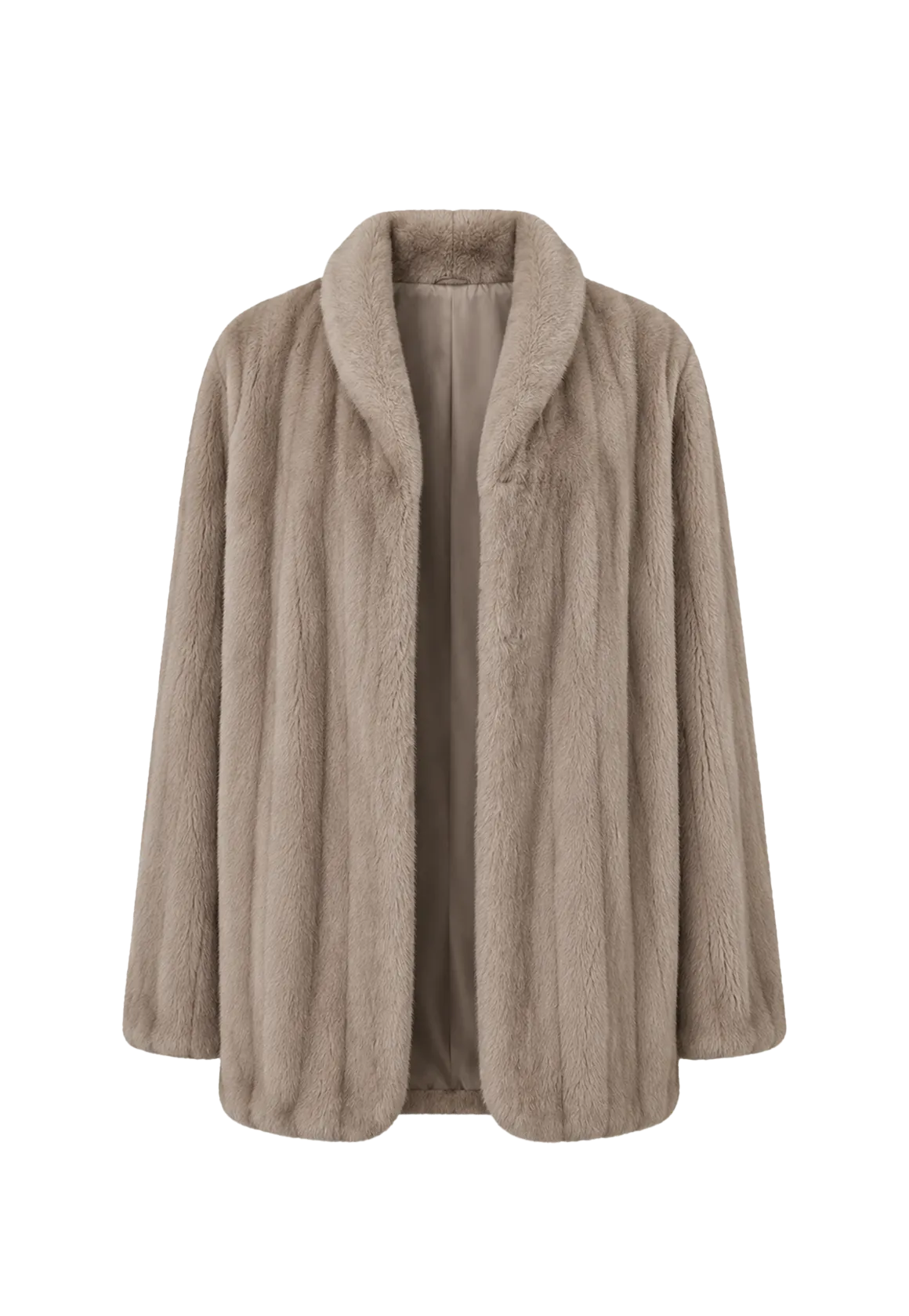 Warm coffee mink retro imported stand collar short mink fur coat