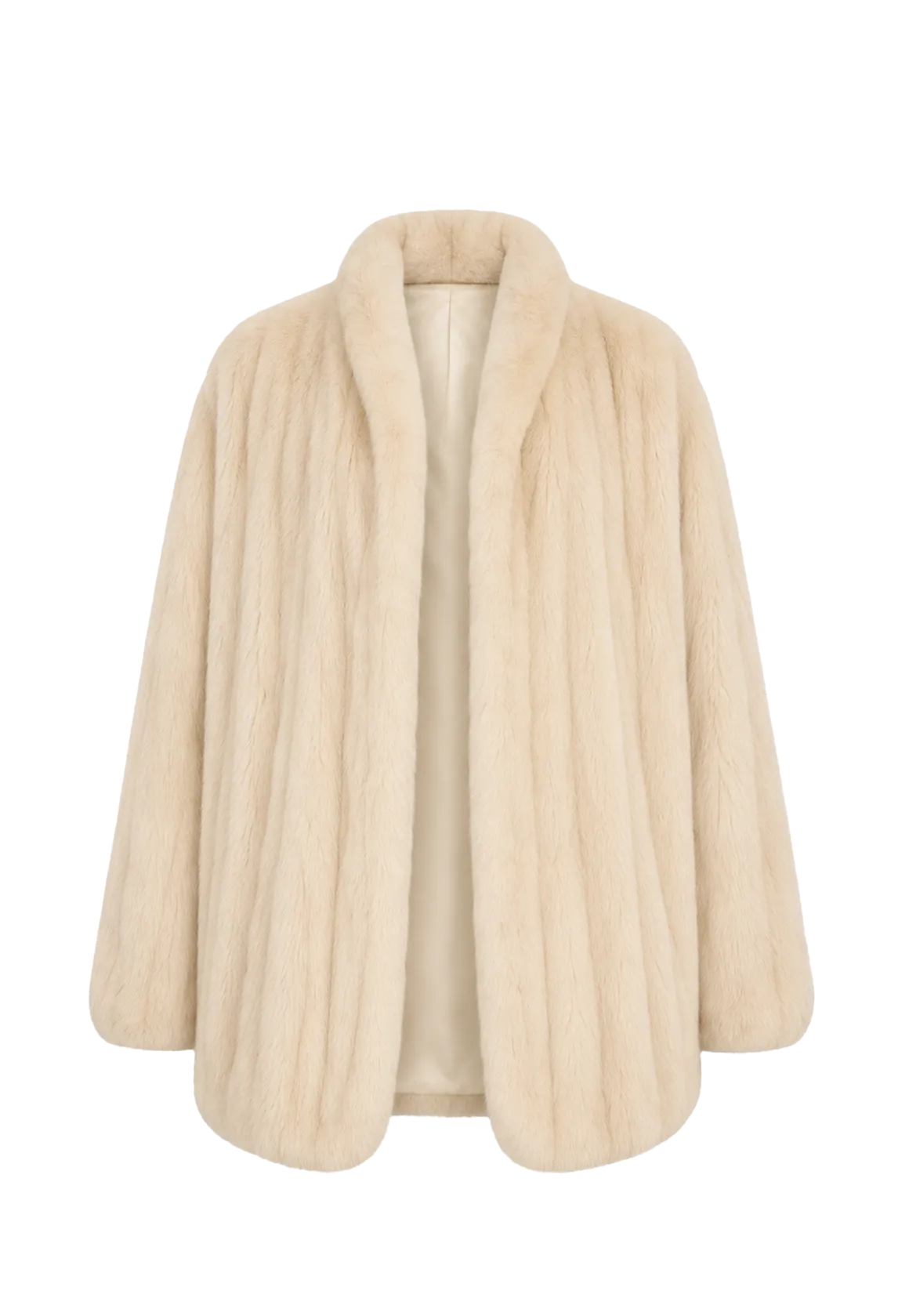 Warm coffee mink retro imported stand collar short mink fur coat