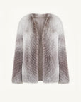 Yukino Dream Imported Colorful Fox Fur Coat from Finland