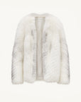 Yukino Dream Imported Colorful Fox Fur Coat from Finland