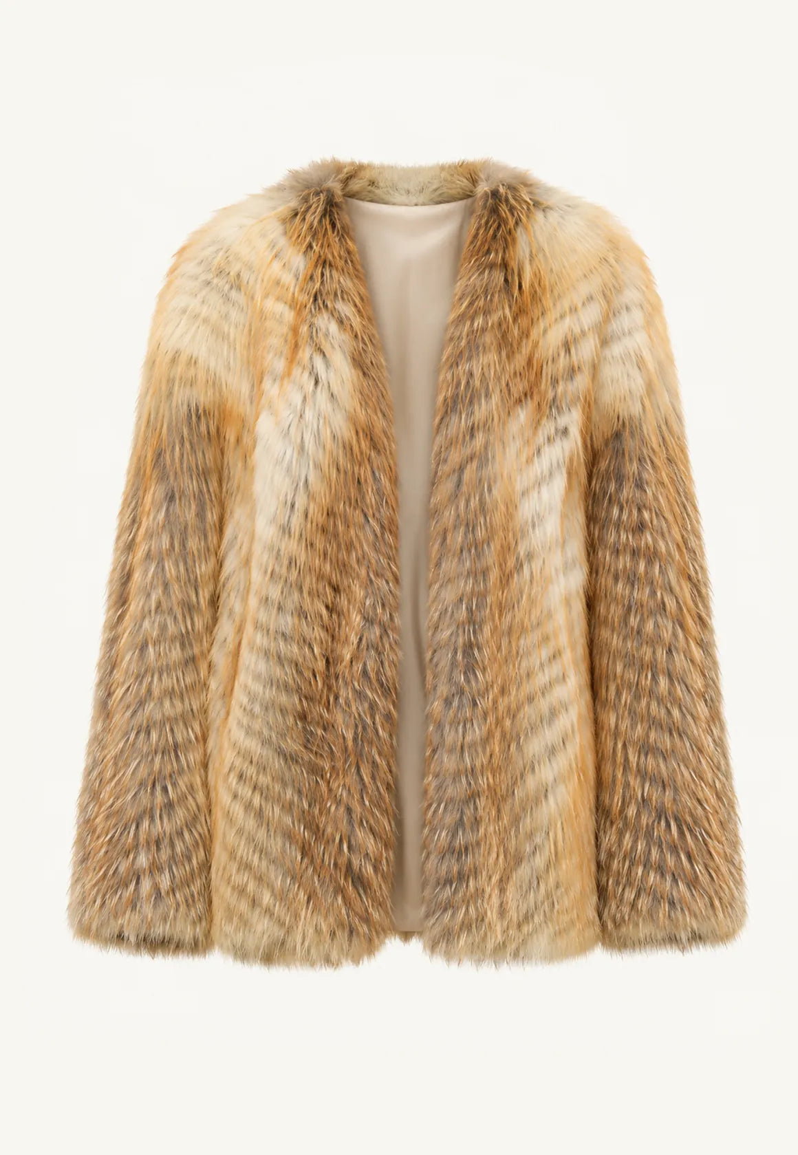 Yukino Dream Imported Colorful Fox Fur Coat from Finland