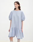 "Ailande" round neck puff sleeve temperament dress for women summer - variant_title