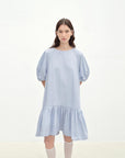 "Ailande" round neck puff sleeve temperament dress for women summer - variant_title