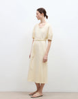 "April Story" 3D U - neck split waist curved skirt knitted dress for women - variant_title