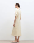 "April Story" 3D U - neck split waist curved skirt knitted dress for women - variant_title