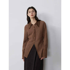 "Art Bubble" retro embossed bubble cotton satin stitching long - sleeved shirt - variant_title